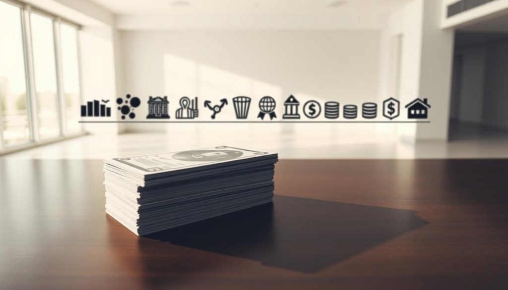 A comparison of premium bonds against other investment options, shown in a sleek, modern style. In the foreground, a stack of premium bonds sits atop a polished, dark wood table, casting long shadows. Behind them, a lineup of various financial instruments - stocks, bonds, and savings accounts - arranged in a grid, each represented by a simple icon. The background is a minimalist, light-filled room with floor-to-ceiling windows, creating a sense of openness and professionalism. The overall mood is one of financial sophistication and thoughtful analysis, inviting the viewer to consider the merits of premium bonds as an investment choice. A comparison of premium bonds against other investment options, shown in a sleek, modern style. In the foreground, a stack of premium bonds sits atop a polished, dark wood table, casting long shadows. Behind them, a lineup of various financial instruments - stocks, bonds, and savings accounts - arranged in a grid, each represented by a simple icon. The background is a minimalist, light-filled room with floor-to-ceiling windows, creating a sense of openness and professionalism. The overall mood is one of financial sophistication and thoughtful analysis, inviting the viewer to consider the merits of premium bonds as an investment choice.