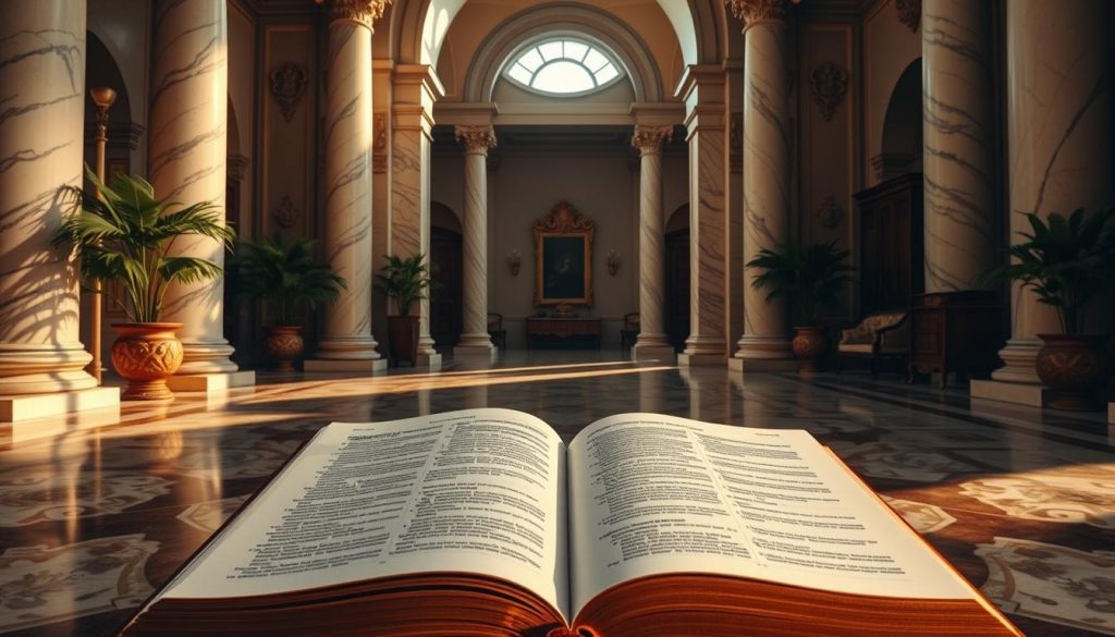 A grand marble archway, illuminated by soft golden light, stands tall in the center of the frame. Ornate columns support the structure, casting intricate shadows across the polished floor. In the foreground, a heavy tome lies open, its pages detailing the intricacies of inheritance tax laws. Potted plants and antique furnishings adorn the periphery, creating a refined, scholarly atmosphere. The scene is captured with a wide-angle lens, emphasizing the grandeur and importance of the subject matter. This image conveys the gravity and tradition associated with the complex world of inheritance taxation. A grand marble archway, illuminated by soft golden light, stands tall in the center of the frame. Ornate columns support the structure, casting intricate shadows across the polished floor. In the foreground, a heavy tome lies open, its pages detailing the intricacies of inheritance tax laws. Potted plants and antique furnishings adorn the periphery, creating a refined, scholarly atmosphere. The scene is captured with a wide-angle lens, emphasizing the grandeur and importance of the subject matter. This image conveys the gravity and tradition associated with the complex world of inheritance taxation.
