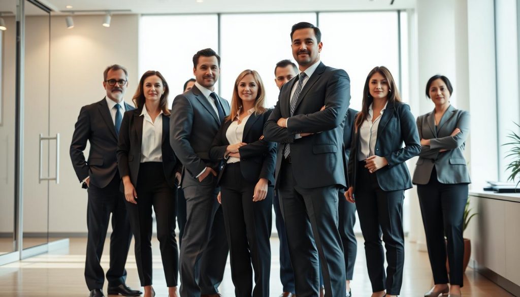 A group of professionals in formal attire, standing together with a sense of unity and determination, representing the concept of "Successor Attorneys" as they ensure the continuity of legal representation. The scene is set in a modern, well-lit office environment, with a neutral color palette and clean lines, conveying a professional and authoritative atmosphere. The figures are positioned in a dynamic, but balanced composition, their expressions reflecting confidence and expertise. The lighting is soft and diffused, creating subtle shadows and highlights that accentuate the details of their appearance and surroundings. A group of professionals in formal attire, standing together with a sense of unity and determination, representing the concept of "Successor Attorneys" as they ensure the continuity of legal representation. The scene is set in a modern, well-lit office environment, with a neutral color palette and clean lines, conveying a professional and authoritative atmosphere. The figures are positioned in a dynamic, but balanced composition, their expressions reflecting confidence and expertise. The lighting is soft and diffused, creating subtle shadows and highlights that accentuate the details of their appearance and surroundings.
