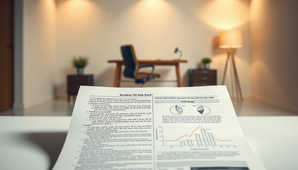 A meticulously detailed illustration of a Residence Nil Rate Band concept, presented against a serene, minimalist backdrop. The foreground showcases a carefully rendered financial document, its intricate text and diagrams conveying the nuanced intricacies of this tax allowance. The middle ground features a subtly lit office setting, with a desk, chair, and other refined furnishings, creating a sense of professionalism and expertise. The background is a soft, neutral palette, allowing the subject matter to take center stage. Dramatic, directional lighting accentuates the document's importance, while a shallow depth of field focuses the viewer's attention on the key information. The overall atmosphere evokes a calm, authoritative, and educational tone, perfectly suited to illustrate the common misconceptions surrounding the Residence Nil Rate Band. A meticulously detailed illustration of a Residence Nil Rate Band concept, presented against a serene, minimalist backdrop. The foreground showcases a carefully rendered financial document, its intricate text and diagrams conveying the nuanced intricacies of this tax allowance. The middle ground features a subtly lit office setting, with a desk, chair, and other refined furnishings, creating a sense of professionalism and expertise. The background is a soft, neutral palette, allowing the subject matter to take center stage. Dramatic, directional lighting accentuates the document's importance, while a shallow depth of field focuses the viewer's attention on the key information. The overall atmosphere evokes a calm, authoritative, and educational tone, perfectly suited to illustrate the common misconceptions surrounding the Residence Nil Rate Band.