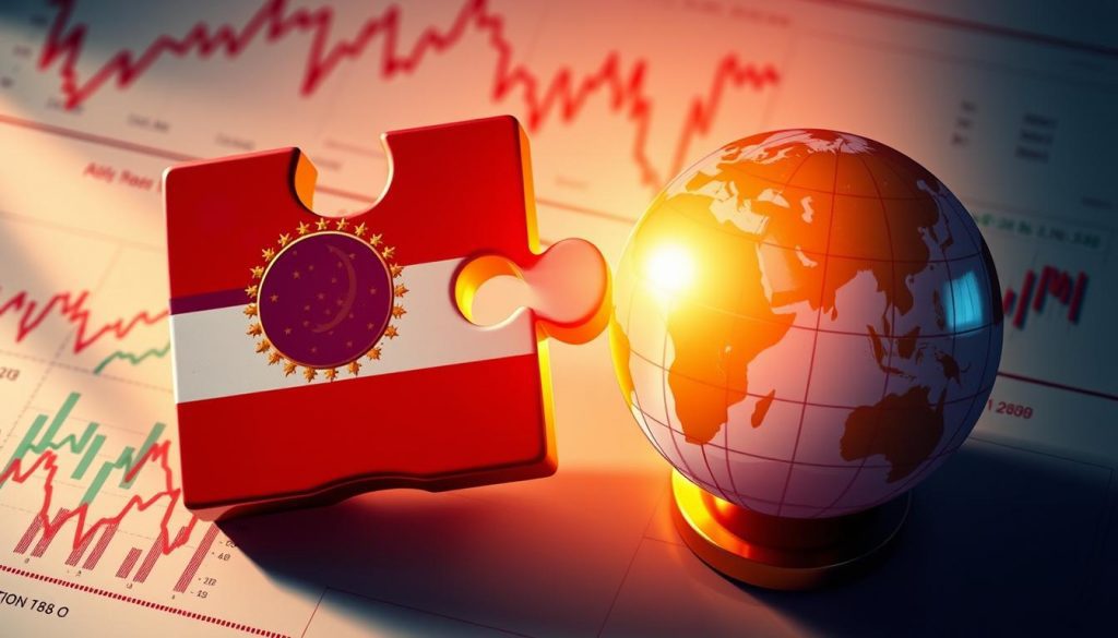 A meticulously detailed illustration of two interlocking puzzle pieces, one representing a national flag and the other a globe, against a backdrop of financial charts and graphs. The composition is bathed in warm, golden light, conveying a sense of harmony and cooperation between jurisdictions. The focus is sharp, the lighting dramatic, and the overall mood serene and authoritative, befitting the topic of "double taxation agreements". A meticulously detailed illustration of two interlocking puzzle pieces, one representing a national flag and the other a globe, against a backdrop of financial charts and graphs. The composition is bathed in warm, golden light, conveying a sense of harmony and cooperation between jurisdictions. The focus is sharp, the lighting dramatic, and the overall mood serene and authoritative, befitting the topic of "double taxation agreements".