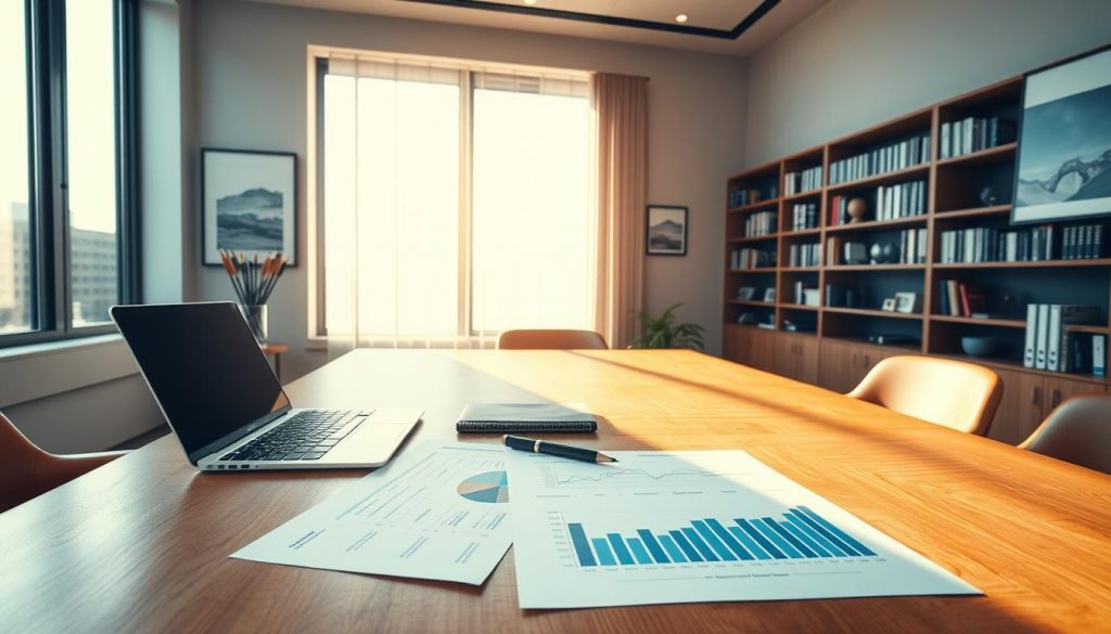A modern office interior with a large wooden desk, a laptop, and a pen holder. On the desk, there are documents and charts related to inheritance tax planning. The room is flooded with natural light from a large window, casting a warm glow over the scene. The walls are adorned with minimalist artwork, creating a professional and sophisticated atmosphere. In the background, a bookshelf filled with financial and legal reference books can be seen, hinting at the expertise of the occupant. The overall composition conveys a sense of careful planning and attention to detail, reflecting the importance of inheritance tax management. A modern office interior with a large wooden desk, a laptop, and a pen holder. On the desk, there are documents and charts related to inheritance tax planning. The room is flooded with natural light from a large window, casting a warm glow over the scene. The walls are adorned with minimalist artwork, creating a professional and sophisticated atmosphere. In the background, a bookshelf filled with financial and legal reference books can be seen, hinting at the expertise of the occupant. The overall composition conveys a sense of careful planning and attention to detail, reflecting the importance of inheritance tax management.
