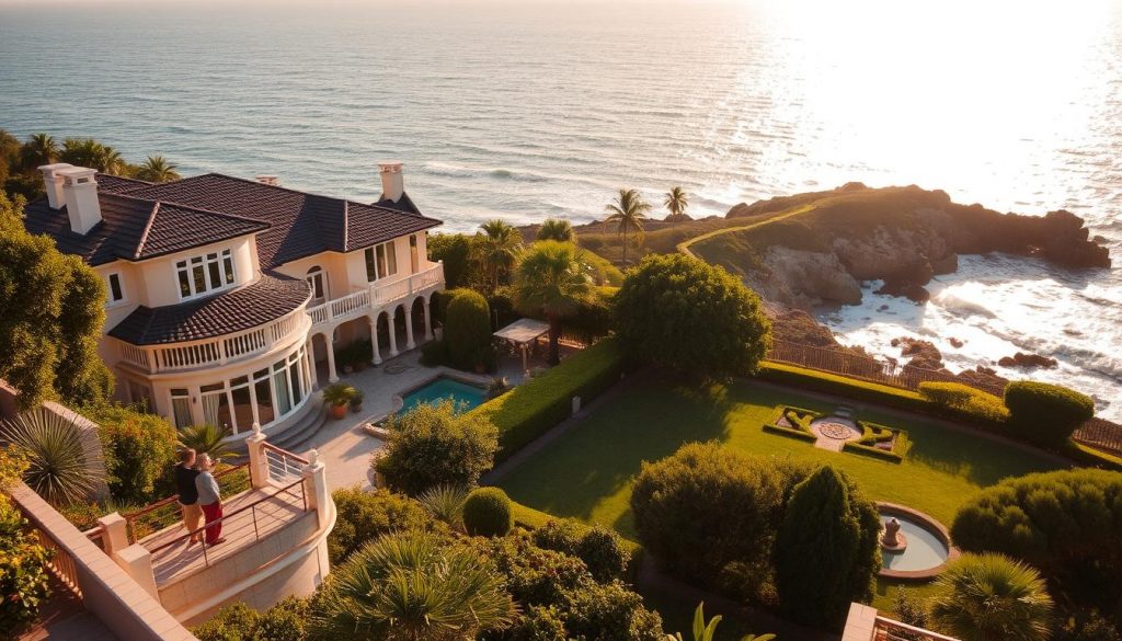 A picturesque seaside villa nestled amidst lush greenery, its elegant architecture bathed in warm golden light. In the foreground, a couple relaxing on a balcony, gazing out at the sparkling ocean. In the middle ground, a well-manicured garden, complete with a tranquil water feature. The background showcases a stunning coastline, with rocky cliffs and gently rolling waves. The scene exudes a sense of peace and prosperity, capturing the essence of a holiday property bond and the potential tax relief it offers. A picturesque seaside villa nestled amidst lush greenery, its elegant architecture bathed in warm golden light. In the foreground, a couple relaxing on a balcony, gazing out at the sparkling ocean. In the middle ground, a well-manicured garden, complete with a tranquil water feature. The background showcases a stunning coastline, with rocky cliffs and gently rolling waves. The scene exudes a sense of peace and prosperity, capturing the essence of a holiday property bond and the potential tax relief it offers.