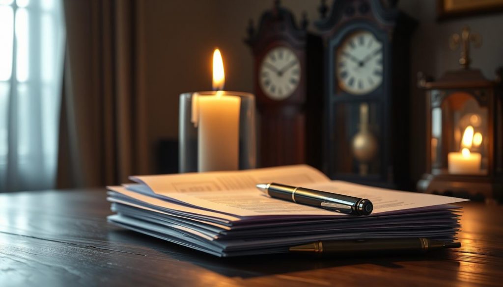 A serene, dimly lit scene of a family's inheritance assets under a taper relief, with a warm, soft glow illuminating a stack of legal documents, financial statements, and a pen resting on a wooden table. In the background, a grandfather clock ticks quietly, symbolizing the passage of time and the importance of inheritance planning. The composition emphasizes the idea of preserving family wealth through thoughtful, long-term strategies, with a focus on the details that represent the complexities of inheritance tax relief. A serene, dimly lit scene of a family's inheritance assets under a taper relief, with a warm, soft glow illuminating a stack of legal documents, financial statements, and a pen resting on a wooden table. In the background, a grandfather clock ticks quietly, symbolizing the passage of time and the importance of inheritance planning. The composition emphasizes the idea of preserving family wealth through thoughtful, long-term strategies, with a focus on the details that represent the complexities of inheritance tax relief.