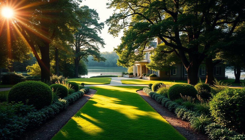 A serene estate surrounded by lush, verdant gardens, with a stately manor house in the foreground. Sunlight filters through the trees, casting a warm, inviting glow over the scene. In the middle ground, a well-manicured path leads towards the entrance, symbolizing the journey of estate planning. In the background, a serene lake reflects the sky, creating a sense of tranquility and balance. The composition emphasizes the importance of thoughtful preparation and the preservation of family assets, conveying the essence of the "Importance of Estate Planning" section. A serene estate surrounded by lush, verdant gardens, with a stately manor house in the foreground. Sunlight filters through the trees, casting a warm, inviting glow over the scene. In the middle ground, a well-manicured path leads towards the entrance, symbolizing the journey of estate planning. In the background, a serene lake reflects the sky, creating a sense of tranquility and balance. The composition emphasizes the importance of thoughtful preparation and the preservation of family assets, conveying the essence of the "Importance of Estate Planning" section.