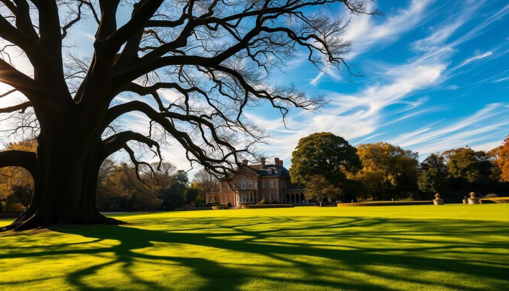 A serene landscape with a large oak tree in the foreground, its branches casting intricate shadows on the lush, verdant grass below. In the middle ground, a grand, stately manor house sits amidst a well-manicured garden, its elegant architecture reflecting the wealth and status of its owners. The sky above is a vibrant blue, with wispy clouds drifting lazily, illuminated by warm, golden sunlight that bathes the scene in a sense of timeless tranquility. The overall atmosphere conveys a sense of enduring, generational wealth and the importance of preserving it for the future. A serene landscape with a large oak tree in the foreground, its branches casting intricate shadows on the lush, verdant grass below. In the middle ground, a grand, stately manor house sits amidst a well-manicured garden, its elegant architecture reflecting the wealth and status of its owners. The sky above is a vibrant blue, with wispy clouds drifting lazily, illuminated by warm, golden sunlight that bathes the scene in a sense of timeless tranquility. The overall atmosphere conveys a sense of enduring, generational wealth and the importance of preserving it for the future.