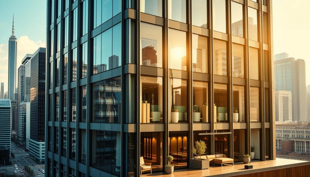 A sleek and modern office building, its façade adorned with clean lines and expansive windows. The structure stands tall against a backdrop of a bustling cityscape, with towering skyscrapers and a vibrant urban landscape. Sunlight filters through the windows, casting warm, inviting shadows across the well-appointed interior. Sophisticated furnishings and elegant decor convey a sense of professionalism and financial stability. This is the epitome of a thriving family business, a testament to the resilience and success that can be achieved through the application of Business Property Relief. A sleek and modern office building, its façade adorned with clean lines and expansive windows. The structure stands tall against a backdrop of a bustling cityscape, with towering skyscrapers and a vibrant urban landscape. Sunlight filters through the windows, casting warm, inviting shadows across the well-appointed interior. Sophisticated furnishings and elegant decor convey a sense of professionalism and financial stability. This is the epitome of a thriving family business, a testament to the resilience and success that can be achieved through the application of Business Property Relief.