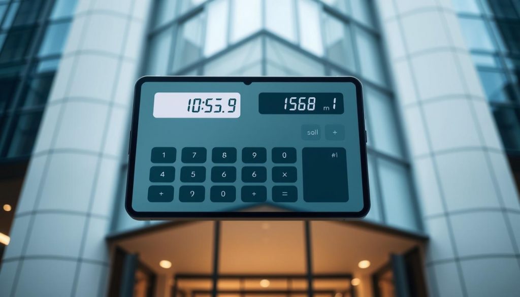 A sleek, minimalist calculator interface hovers against a backdrop of elegant, modern architecture. Soft, diffused lighting illuminates the clean, intuitive display, its digital readout conveying the complex calculations of the Residence Nil Rate Band. The minimalist design, with its crisp lines and muted tones, exudes a sense of professionalism and authority, perfectly suited for an article on this important tax planning tool. The overall composition strikes a balance between the technological and the architectural, reflecting the intersection of finance and real estate at the heart of the Residence Nil Rate Band.