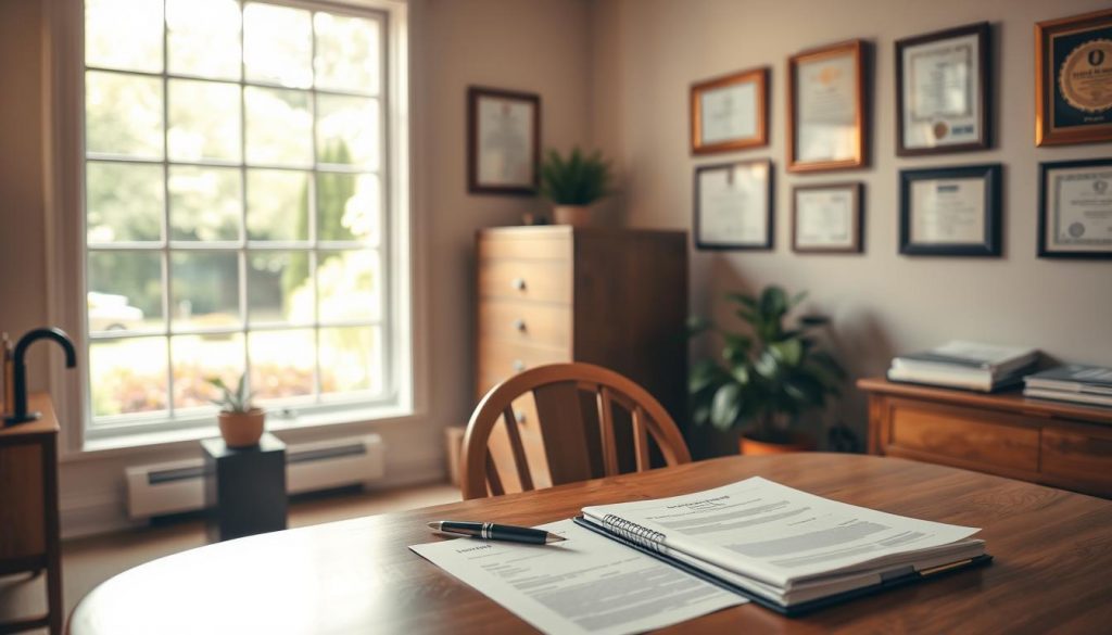 A well-lit office interior, with a wooden desk and chair in the foreground. On the desk, a stack of paperwork, a pen, and a laptop computer. In the middle ground, a filing cabinet and a large window overlooking a serene garden. The walls are adorned with certificates and awards, conveying a sense of professionalism and expertise. Soft, warm lighting casts a comforting glow, creating an atmosphere of focus and diligence. The scene evokes the process of carefully and thoughtfully establishing a trust fund, with attention to detail and a commitment to secure the financial future of those entrusted to its care. A well-lit office interior, with a wooden desk and chair in the foreground. On the desk, a stack of paperwork, a pen, and a laptop computer. In the middle ground, a filing cabinet and a large window overlooking a serene garden. The walls are adorned with certificates and awards, conveying a sense of professionalism and expertise. Soft, warm lighting casts a comforting glow, creating an atmosphere of focus and diligence. The scene evokes the process of carefully and thoughtfully establishing a trust fund, with attention to detail and a commitment to secure the financial future of those entrusted to its care.