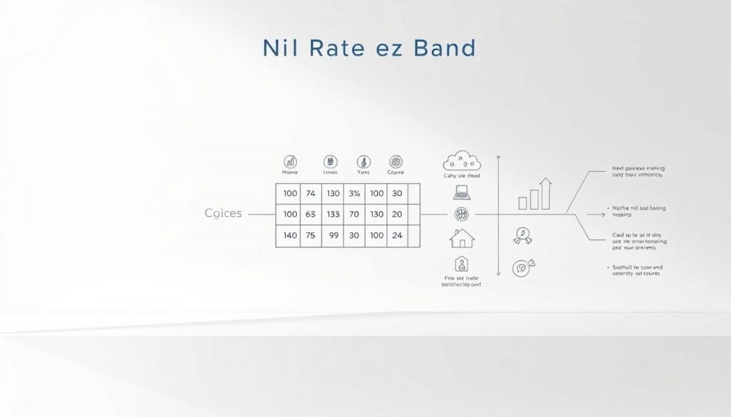 Detailed financial diagram depicting the Residence Nil Rate Band calculation. A sleek, minimalist illustration showcasing a modern, clean aesthetic. The foreground displays a central calculation grid with clear numerical inputs and outputs. The middle ground features an array of relevant icons and infographic elements, subtly conveying the key concepts. The background is a soft, muted gradient, allowing the core information to take center stage. The lighting is natural and diffused, creating a sense of clarity and professionalism. The camera angle is slightly elevated, providing an authoritative, bird's-eye view of the subject matter. The overall mood is one of precision, expertise, and easy-to-understand financial guidance. Detailed financial diagram depicting the Residence Nil Rate Band calculation. A sleek, minimalist illustration showcasing a modern, clean aesthetic. The foreground displays a central calculation grid with clear numerical inputs and outputs. The middle ground features an array of relevant icons and infographic elements, subtly conveying the key concepts. The background is a soft, muted gradient, allowing the core information to take center stage. The lighting is natural and diffused, creating a sense of clarity and professionalism. The camera angle is slightly elevated, providing an authoritative, bird's-eye view of the subject matter. The overall mood is one of precision, expertise, and easy-to-understand financial guidance.