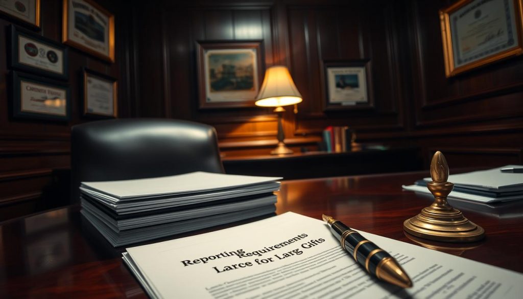 Reporting Requirements for Large Gifts Reporting Requirements for Large Gifts