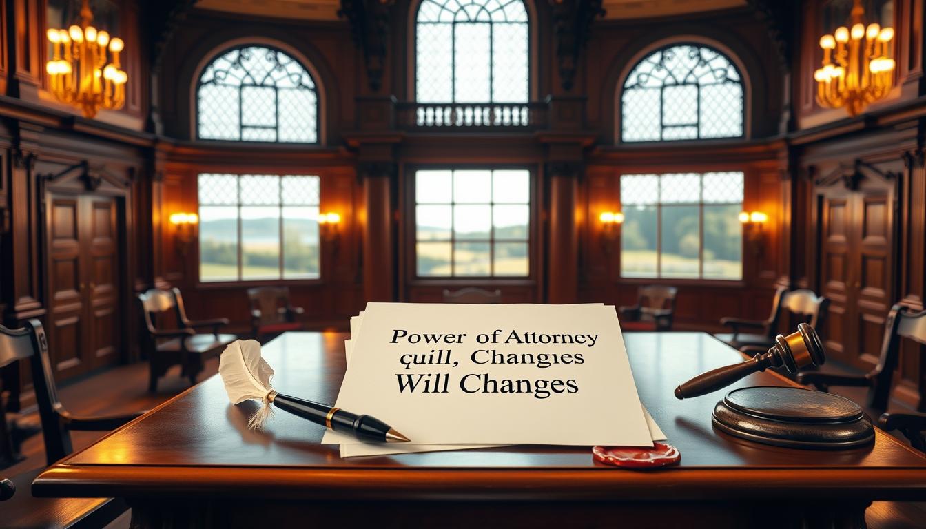 can someone with power of attorney change a will in the UK?