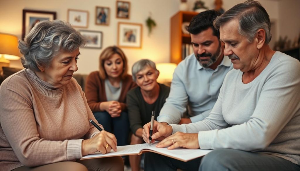 storing a will with family members storing a will with family members