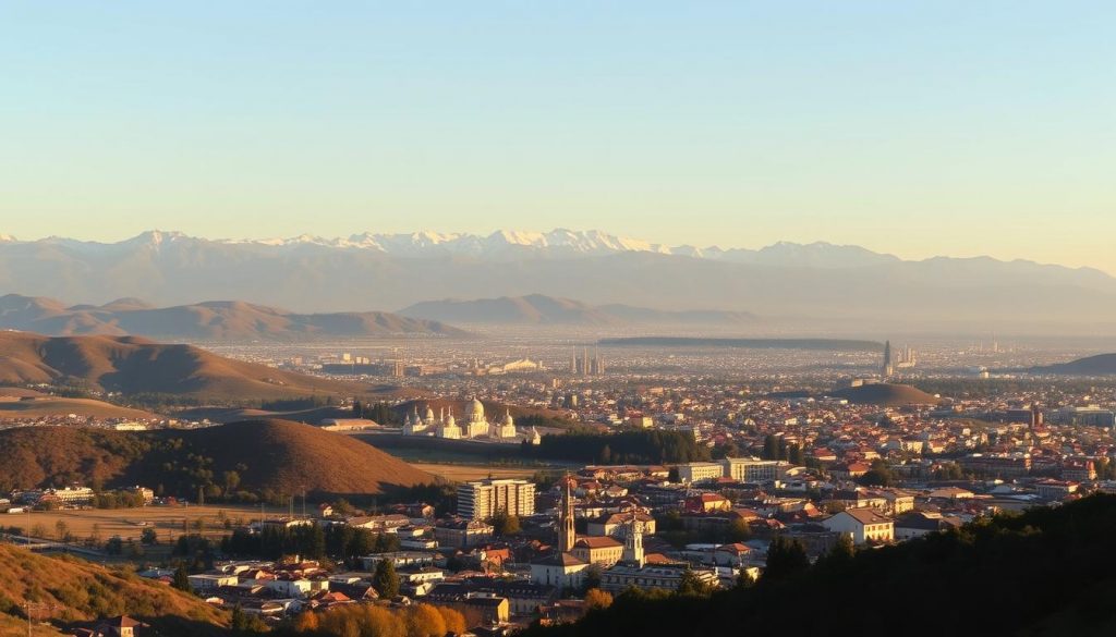 A panoramic vista of jurisdictions with no death duties, bathed in a warm, golden light. In the foreground, a rolling landscape dotted with prosperous cities and thriving commerce. In the middle ground, a tapestry of diverse cultures and prosperous communities, each with its own distinct architectural style. In the distance, majestic mountains rise, their peaks capped with snow, symbolizing the stability and security of these tax-friendly havens. The scene exudes a sense of wealth, opportunity, and freedom from the burdens of inheritance taxation, inviting the viewer to imagine the possibilities of building a legacy without the threat of punitive duties.