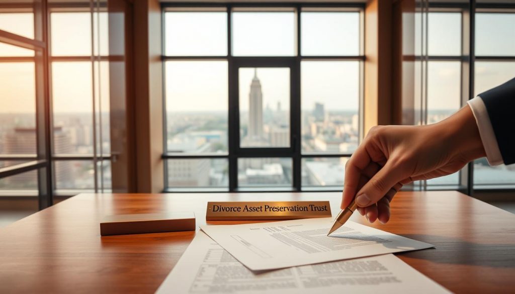 divorce asset preservation trust