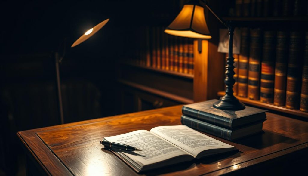 A dimly lit study, with a heavy oak desk illuminated by a warm desk lamp. On the desk, a stack of financial documents, a quill pen, and an open book on inheritance tax relief for pensions. In the background, a bookshelf filled with leather-bound volumes, casting long shadows across the room. The mood is pensive, as if the viewer is contemplating the complexities of navigating the intricacies of pension inheritance tax regulations. A dimly lit study, with a heavy oak desk illuminated by a warm desk lamp. On the desk, a stack of financial documents, a quill pen, and an open book on inheritance tax relief for pensions. In the background, a bookshelf filled with leather-bound volumes, casting long shadows across the room. The mood is pensive, as if the viewer is contemplating the complexities of navigating the intricacies of pension inheritance tax regulations.