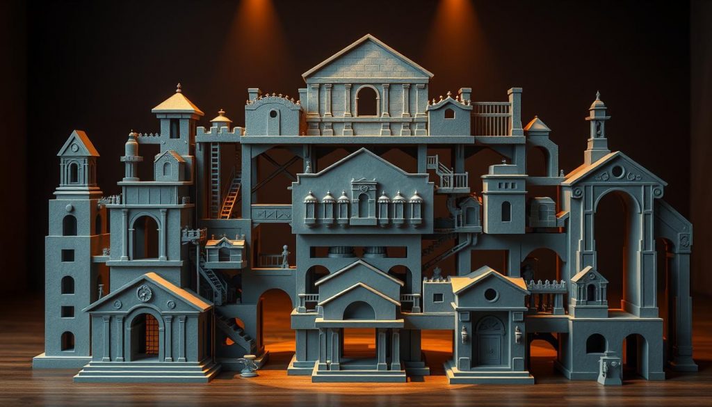 a complex interlocking structure representing the trust framework for insurance policies, with various architectural elements and geometric shapes in muted shades of blue, grey, and brown, conveying a sense of solidity, security, and stability; the scene is illuminated by warm, directional lighting, creating depth and dimension, and the overall composition suggests the importance of carefully crafting the trust structure to ensure the effective management and protection of insurance policies a complex interlocking structure representing the trust framework for insurance policies, with various architectural elements and geometric shapes in muted shades of blue, grey, and brown, conveying a sense of solidity, security, and stability; the scene is illuminated by warm, directional lighting, creating depth and dimension, and the overall composition suggests the importance of carefully crafting the trust structure to ensure the effective management and protection of insurance policies
