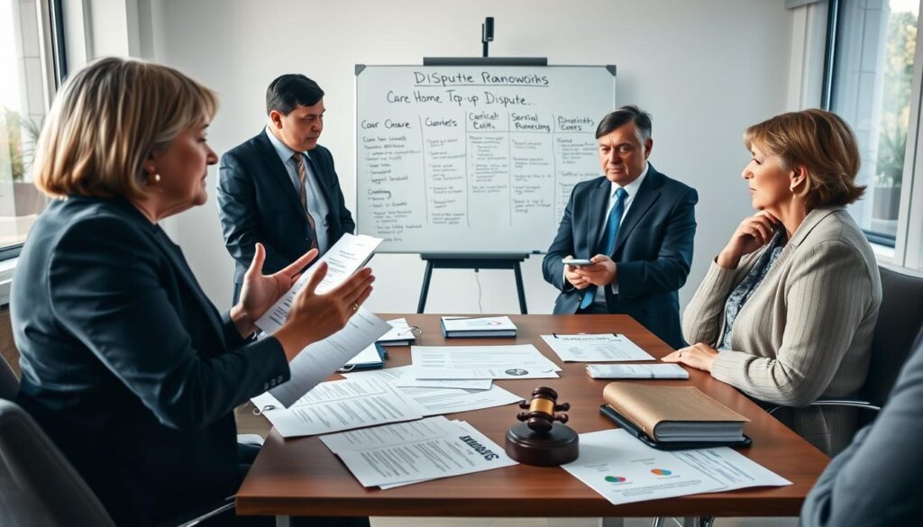 UK care home top-up dispute resolution