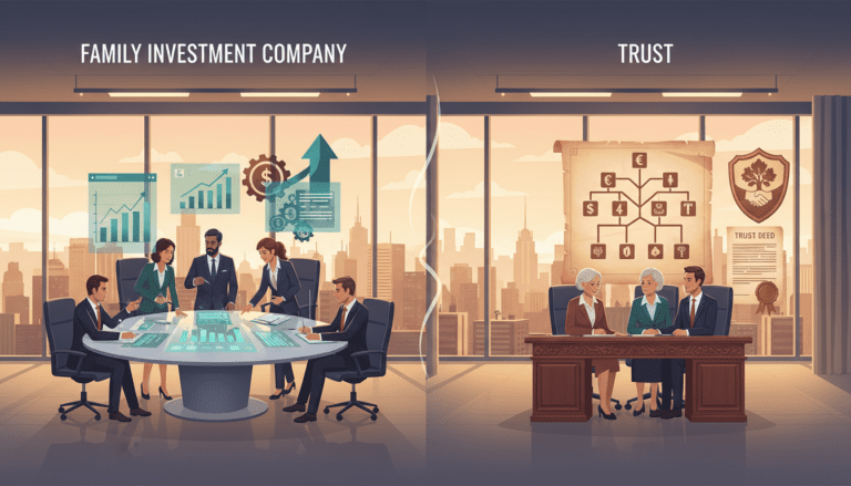 family investment company vs trust