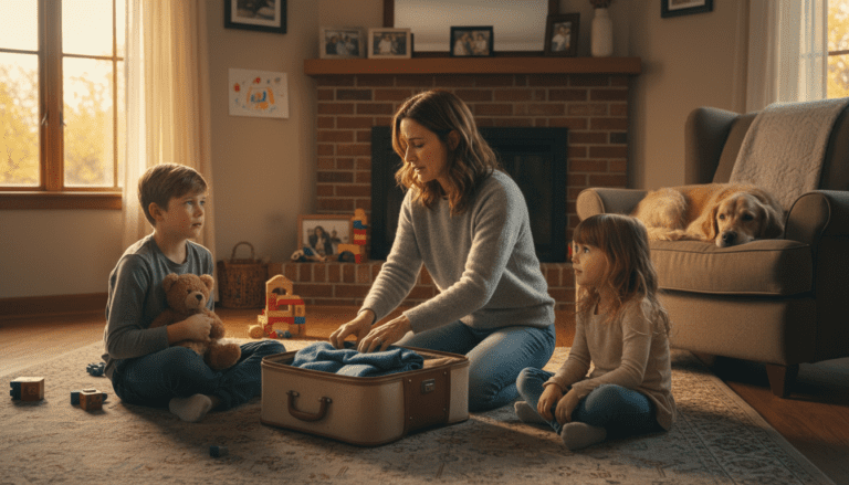 leaving home to partner but children from previous relationship uk