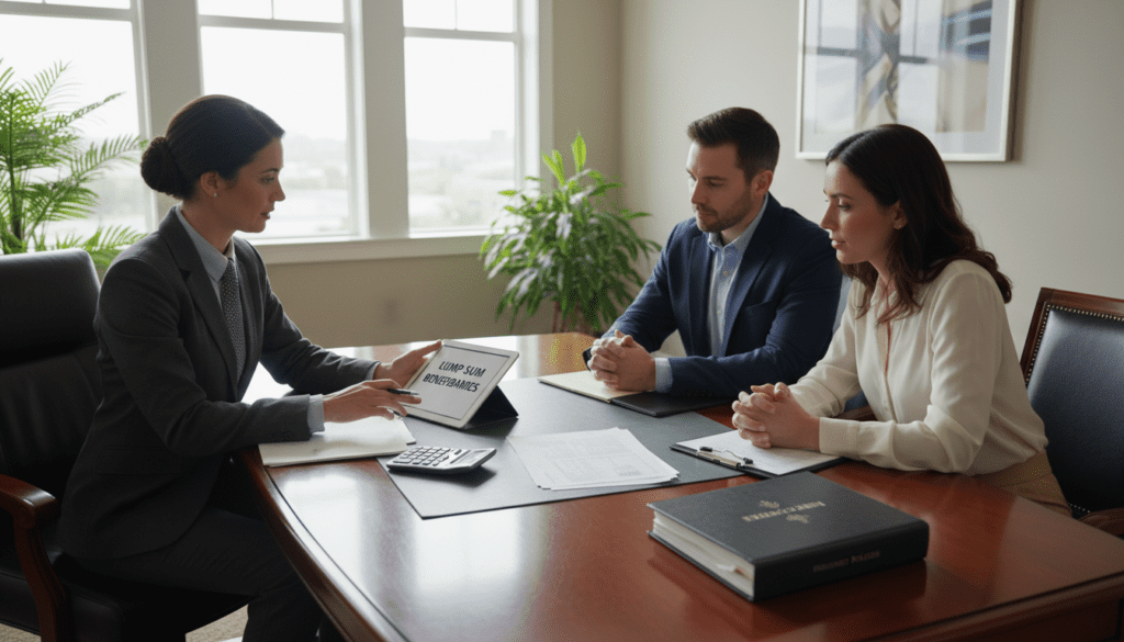 lump sum beneficiaries receive lump sum beneficiaries receive