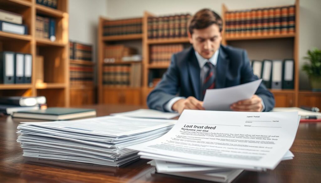 missing trust deed replacement process