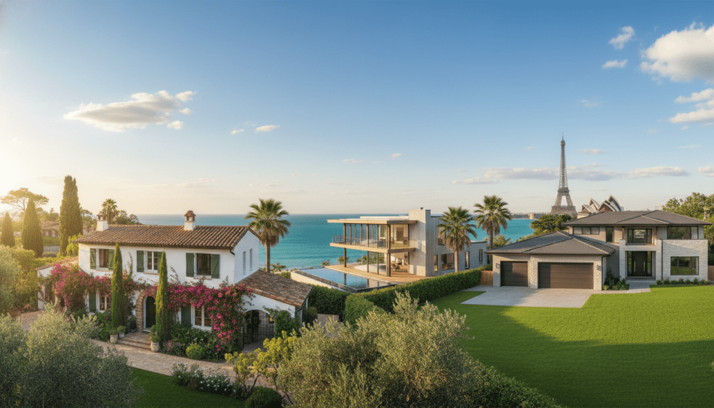 overseas property Europe United States Australia