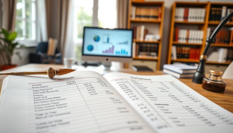 probate estate account template UK