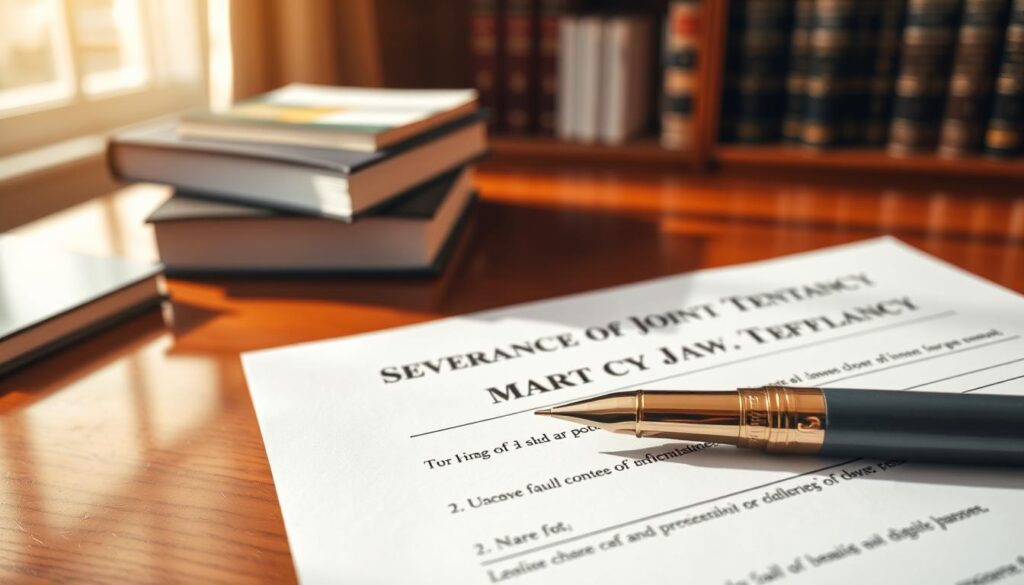 severance of joint tenancy form