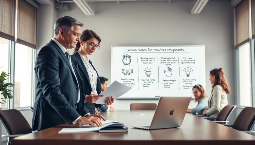 trustee resignation reasons trustee resignation reasons