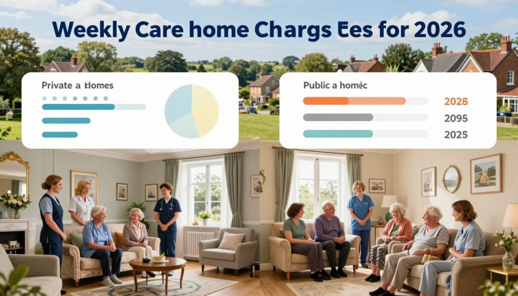care home charges per week in England