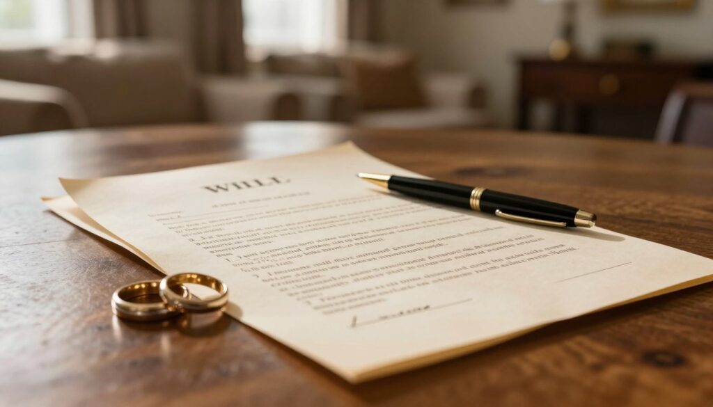 married status and will amendment