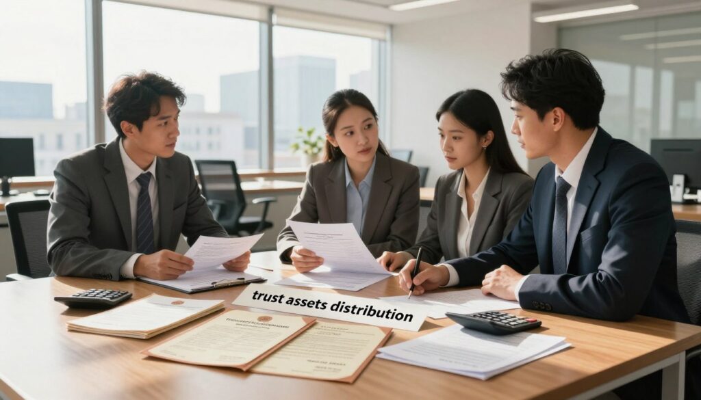 trust assets distribution