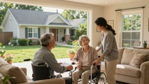 what happens to jointly owned property if one person needs care UK