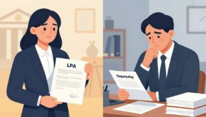 what is the difference between an LPA and a deputyship order